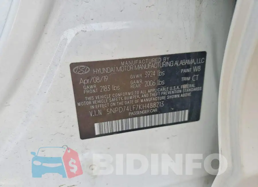 5NPD74LF7KH488213 Photo# 13