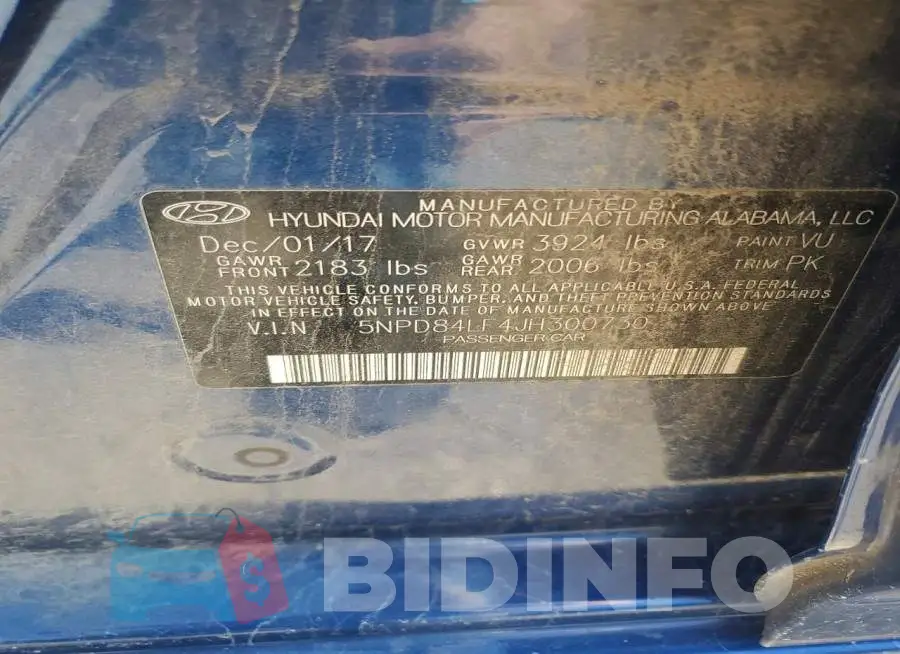 5NPD84LF4JH300730 Photo# 12