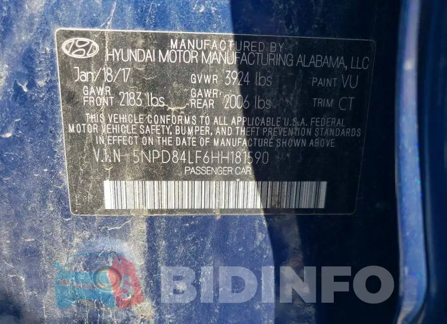 5NPD84LF6HH181590 Photo# 12