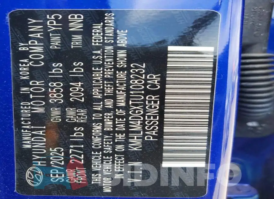 KMHLM4DGXTU108232 Photo# 12