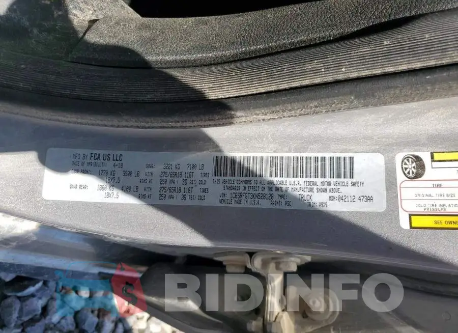 1C6SRFGT3KN528128 Photo# 12