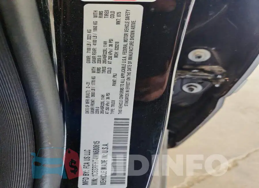 1C6SRFHT4MN680615 Photo# 12