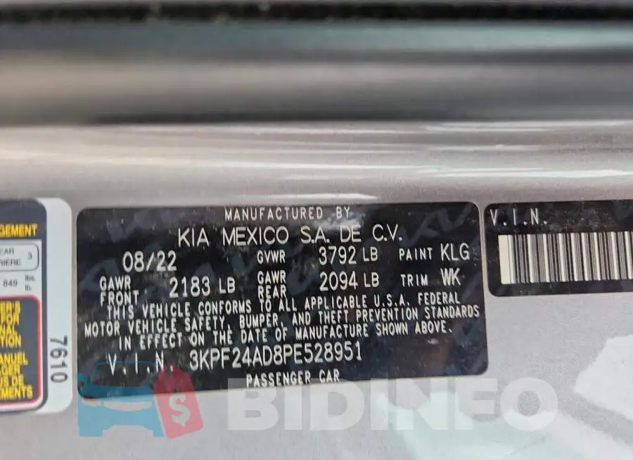 3KPF24AD8PE528951 Photo# 12