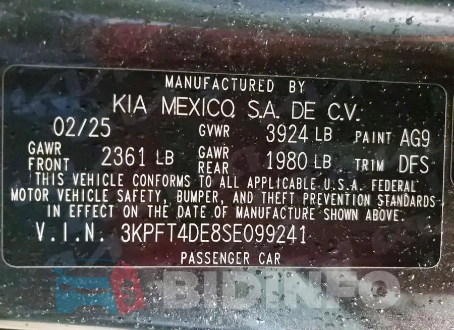 3KPFT4DE8SE099241 Photo# 13