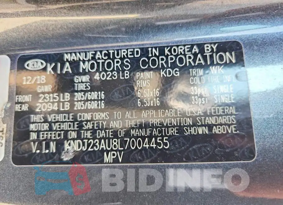 KNDJ23AU8L7004455 Photo# 12