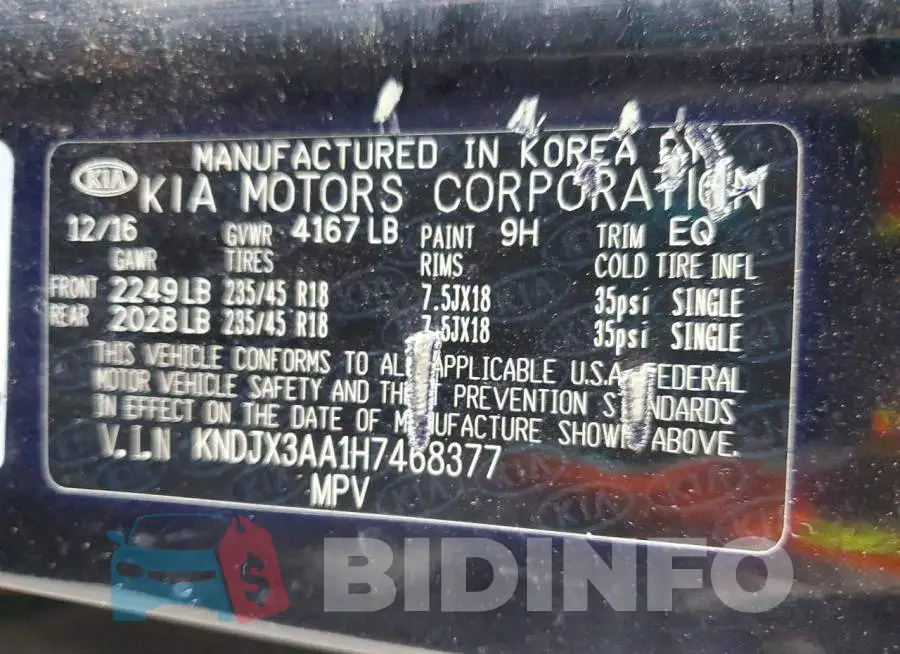 KNDJX3AA1H7468377 Photo# 12