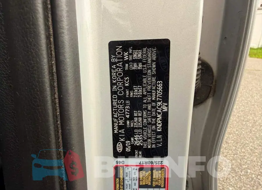 KNDPMCAC9L7705663 Photo# 10