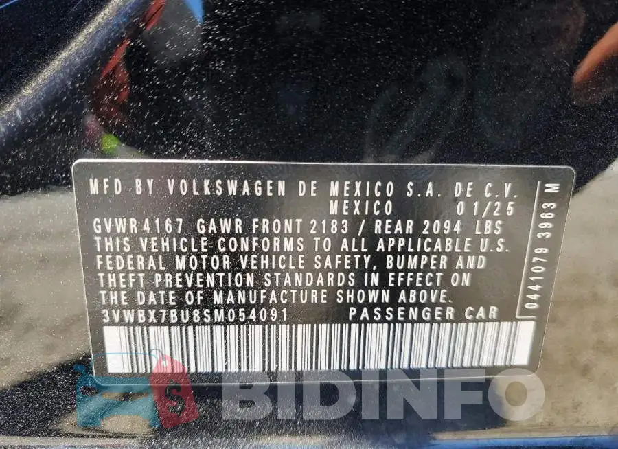 3VWBX7BU8SM054091 Photo# 12