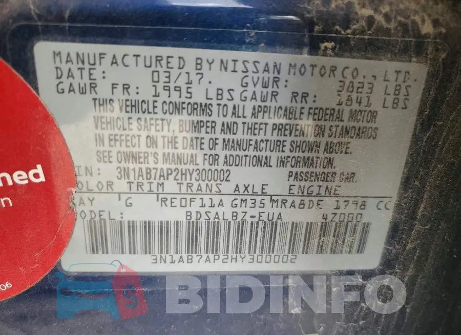 3N1AB7AP2HY300002 Photo# 12