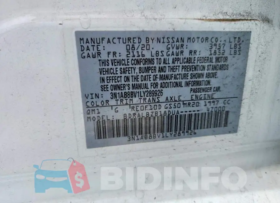3N1AB8BV1LY289926 Photo# 12