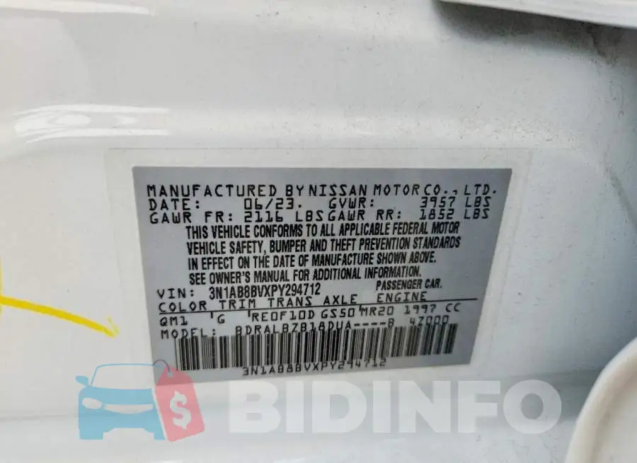 3N1AB8BVXPY294712 Photo# 12