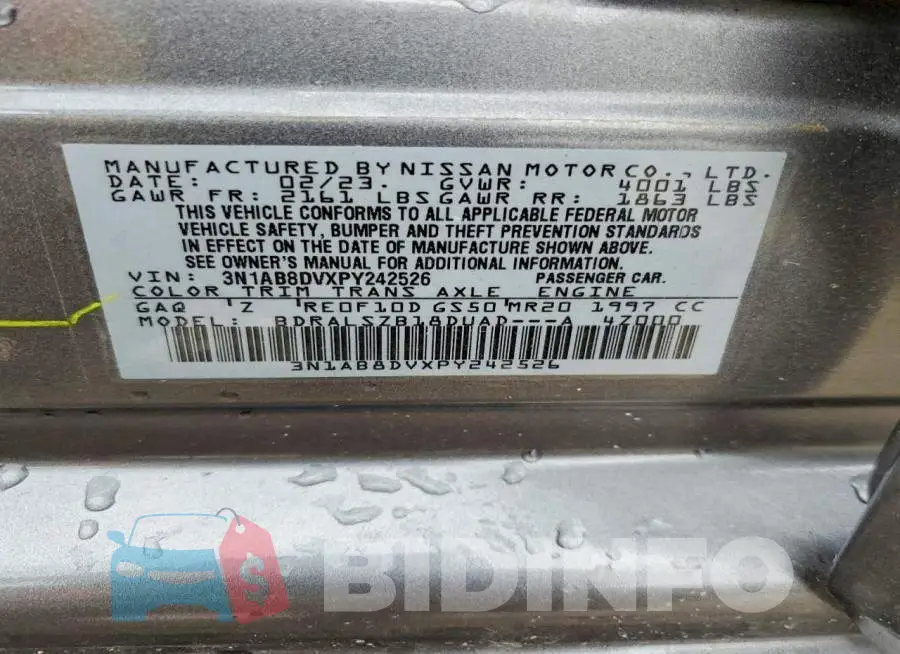 3N1AB8DVXPY242526 Photo# 13