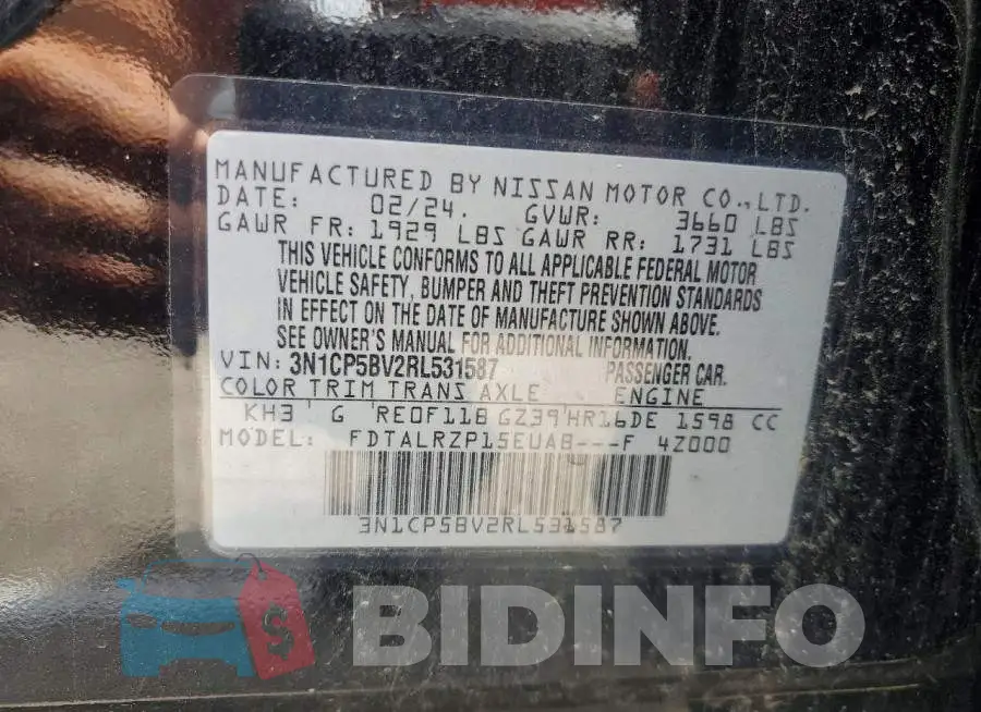 3N1CP5BV2RL531587 Photo# 13