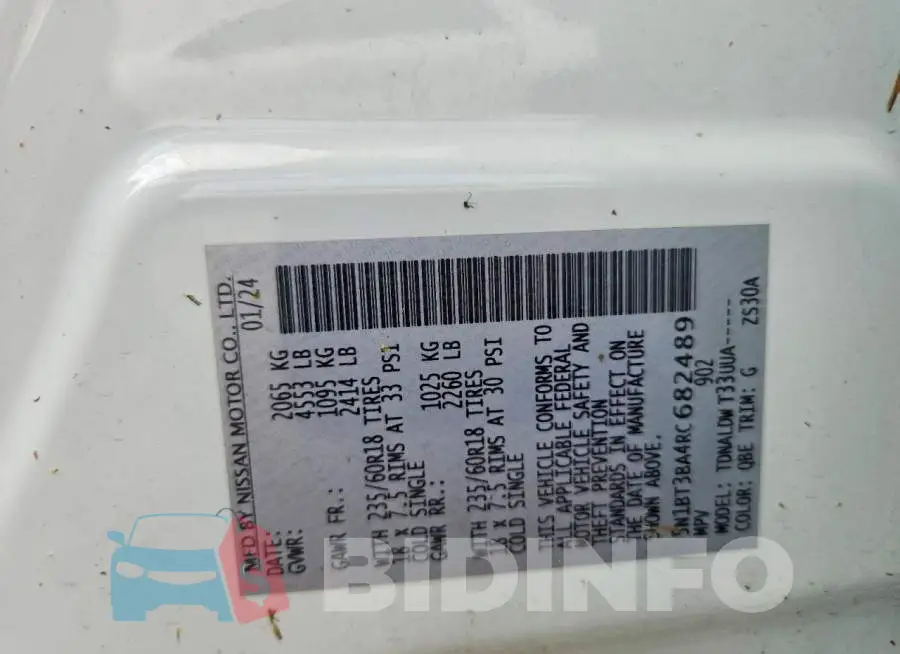 5N1BT3BA4RC682489 Photo# 13