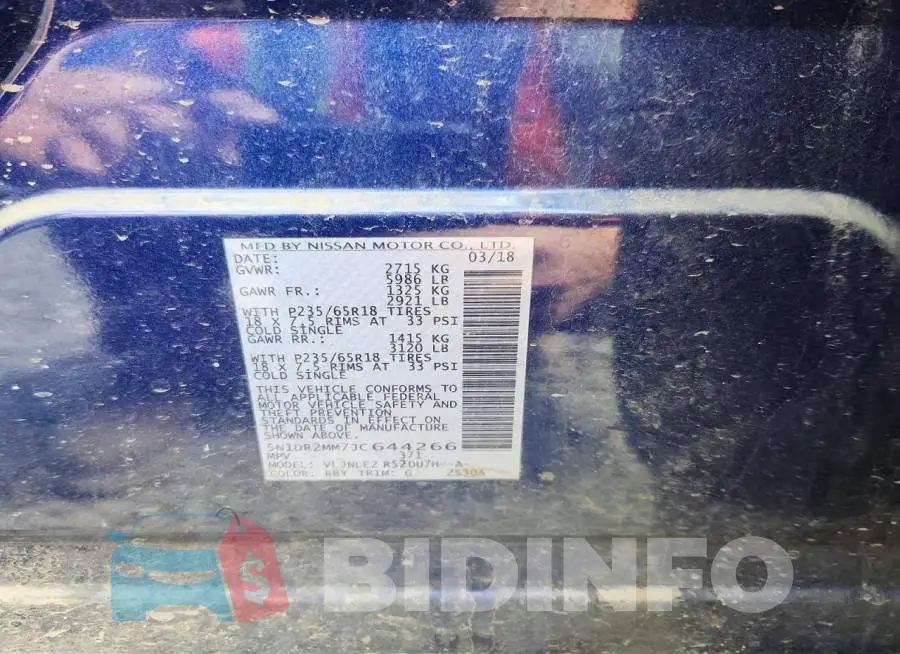 5N1DR2MM7JC644266 Photo# 13