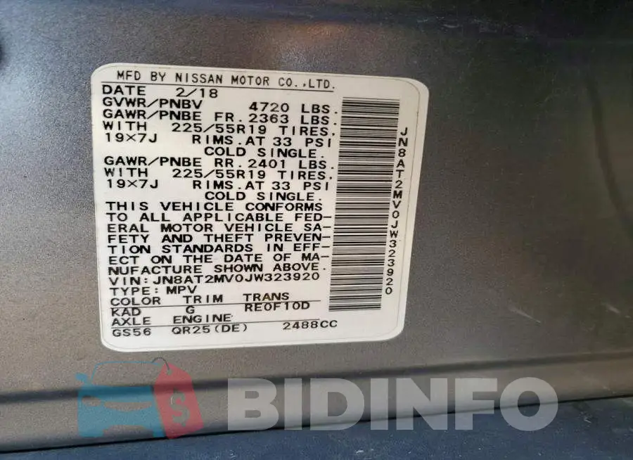 JN8AT2MV0JW323920 Photo# 13