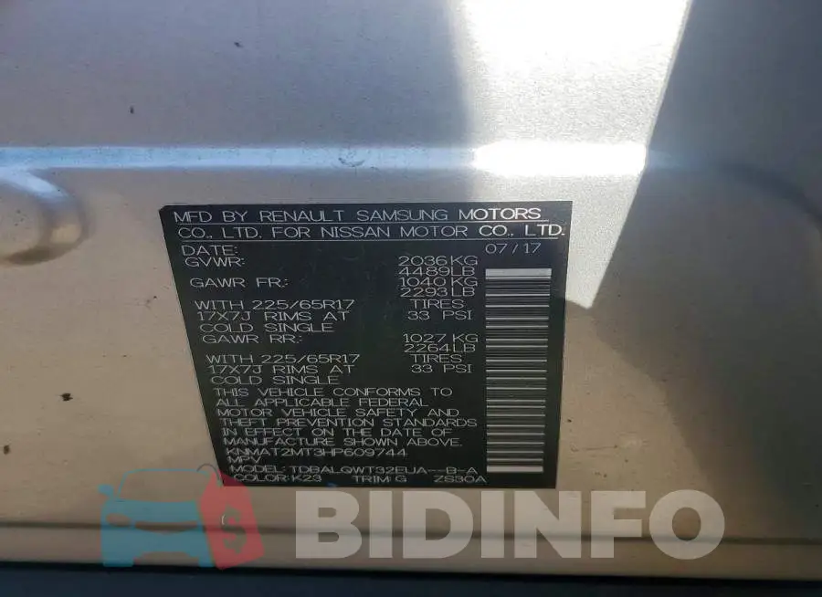 KNMAT2MT3HP609744 Photo# 12