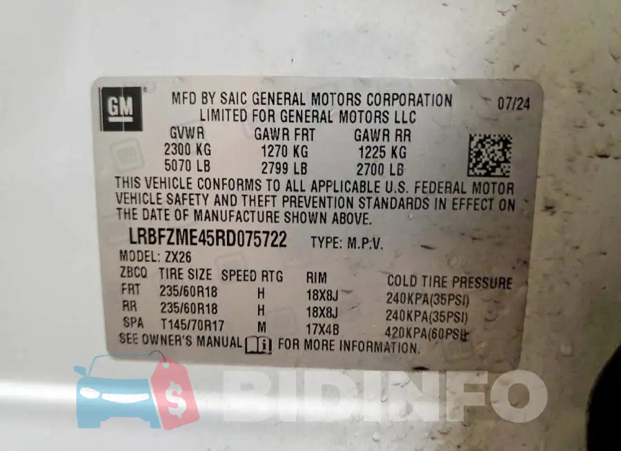 LRBFZME45RD075722 Photo# 12