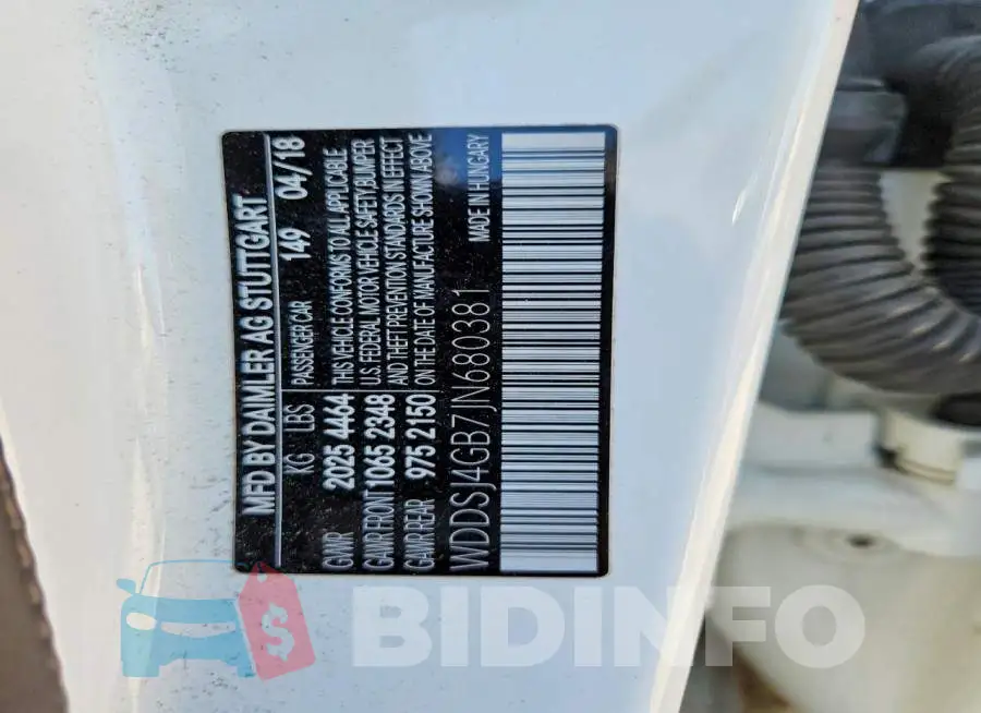 WDDSJ4GB7JN680381 Photo# 12
