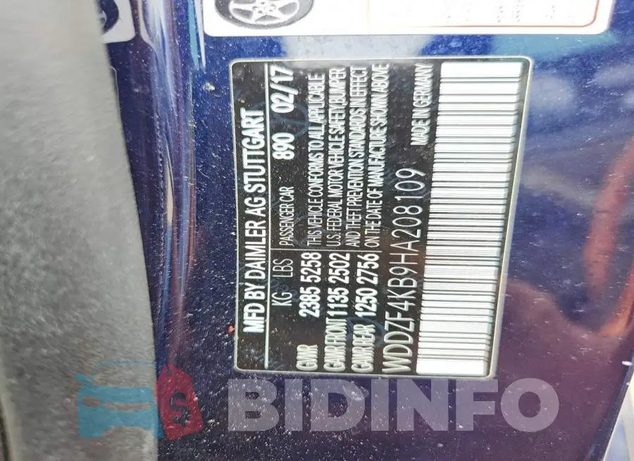 WDDZF4KB9HA208109 Photo# 12