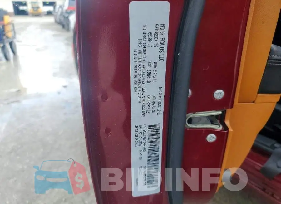 2C3CDXBG7KH745805 Photo# 12