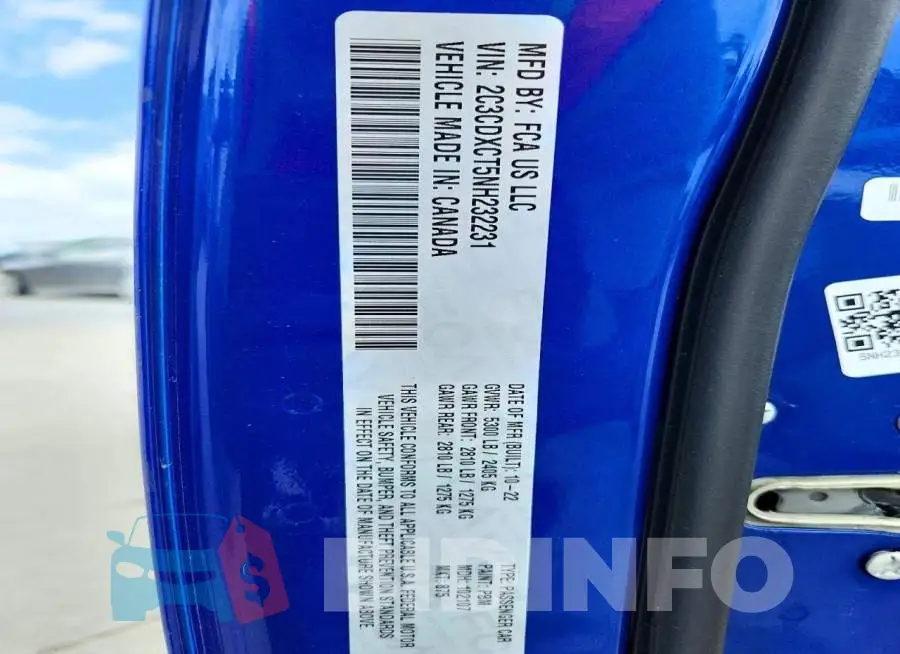 2C3CDXCT5NH232231 Photo# 12