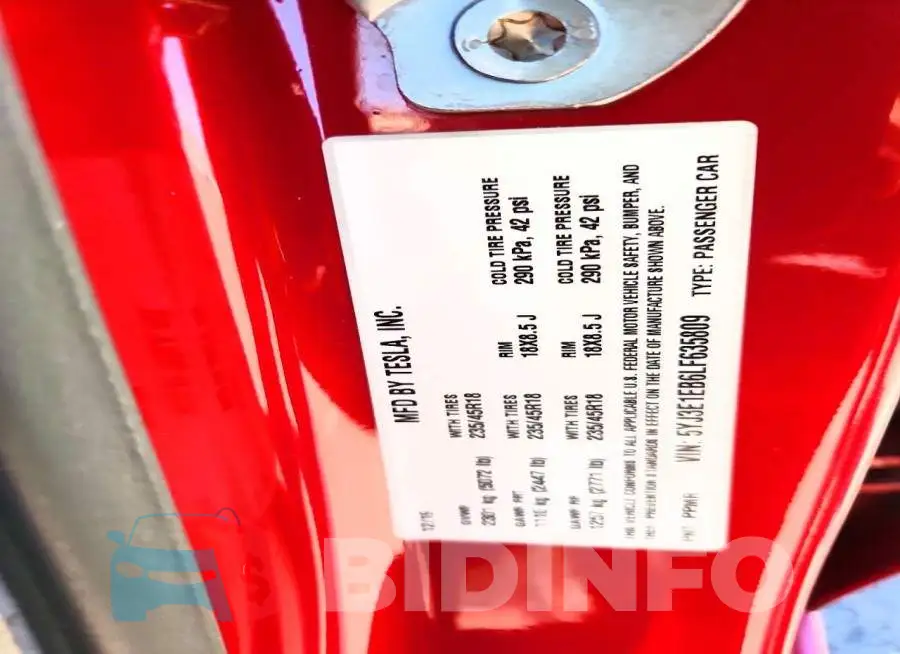 5YJ3E1EB6LF635809 Photo# 13