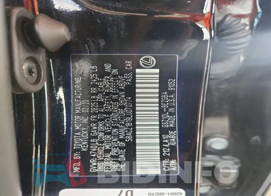 58ACZ1B19LU070774 Photo# 13