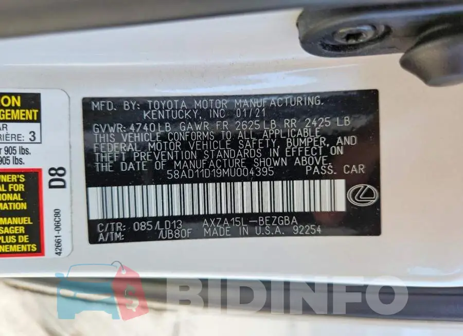 58AD11D19MU004395 Photo# 12