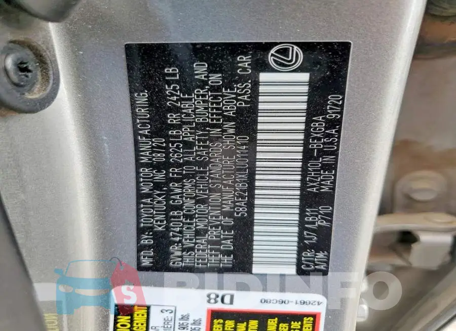 58AE21B1XLU011410 Photo# 13