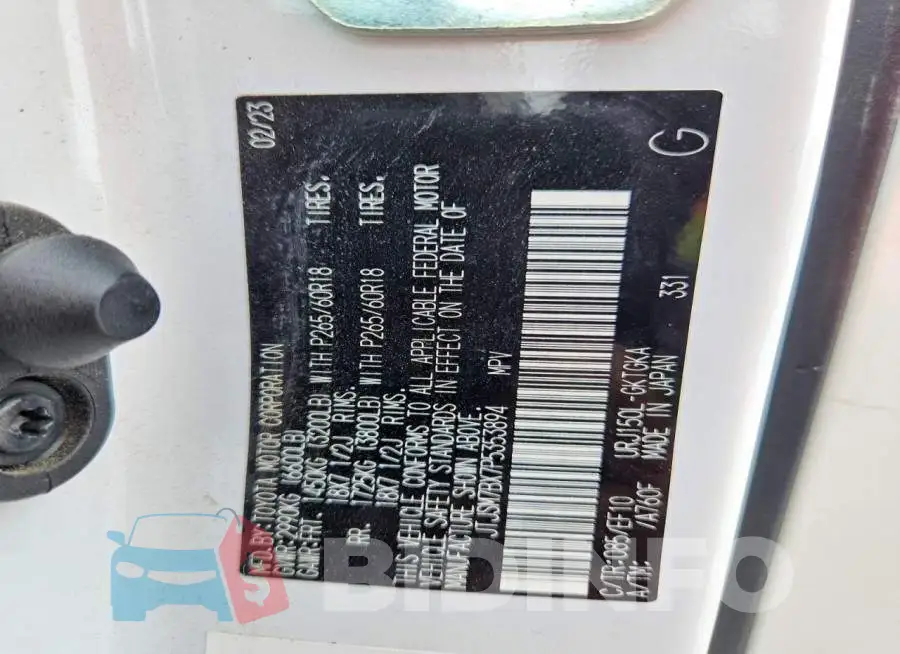 JTJSM7BX7P5353894 Photo# 13