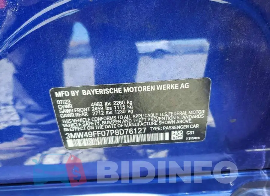 3MW49FF07P8D76127 Photo# 13