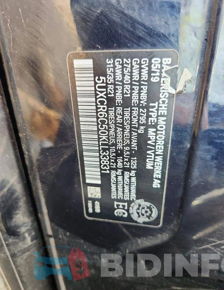 5UXCR6C50KLL33831 Photo# 14