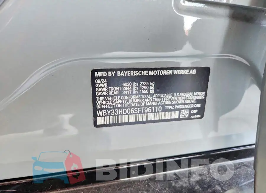 WBY33HD06SFT96110 Photo# 12