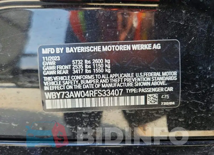 WBY73AW04RFS33407 Photo# 13