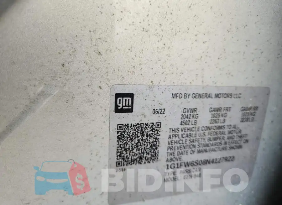 1G1FW6S08N4127922 Photo# 12