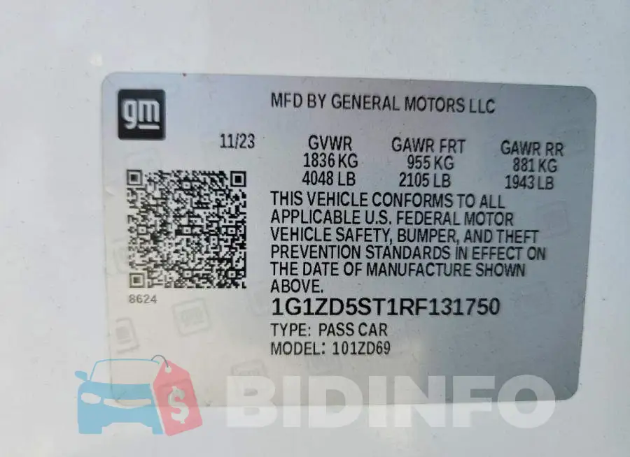 1G1ZD5ST1RF131750 Photo# 13