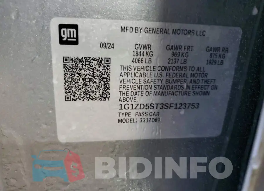1G1ZD5ST3SF123753 Photo# 12