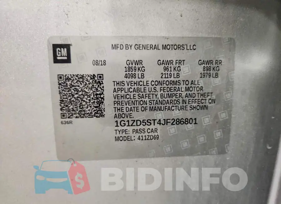 1G1ZD5ST4JF286801 Photo# 12