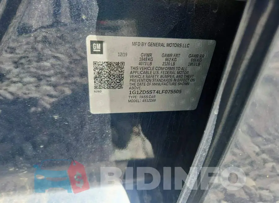 1G1ZD5ST4LF075505 Photo# 12