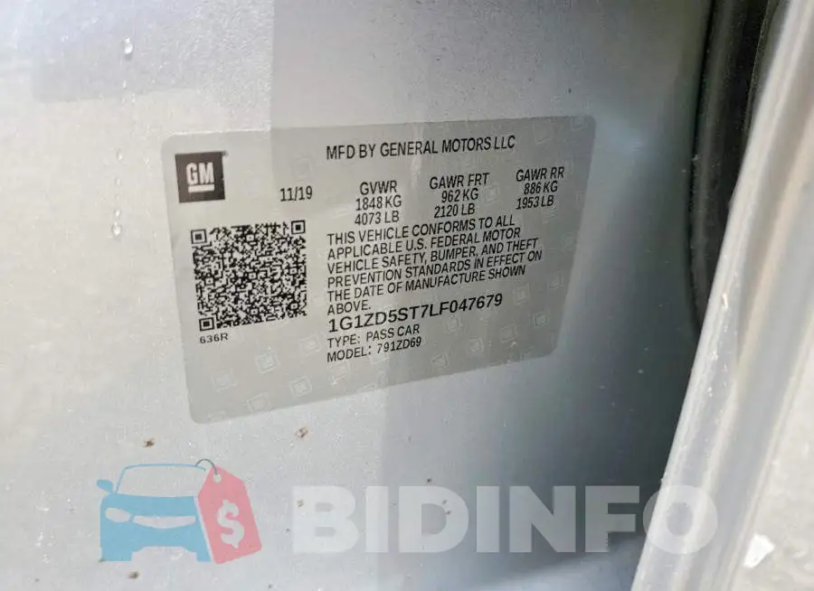 1G1ZD5ST7LF047679 Photo# 12