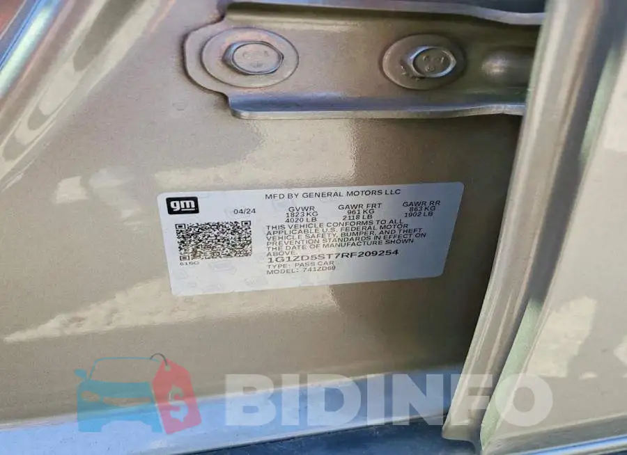 1G1ZD5ST7RF209254 Photo# 13