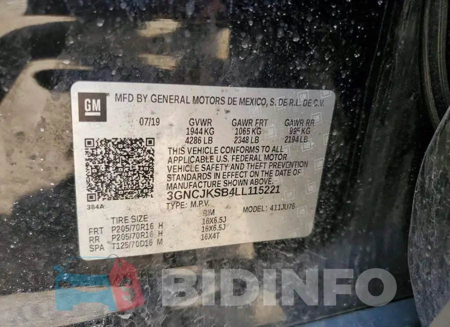 3GNCJKSB4LL115221 Photo# 13
