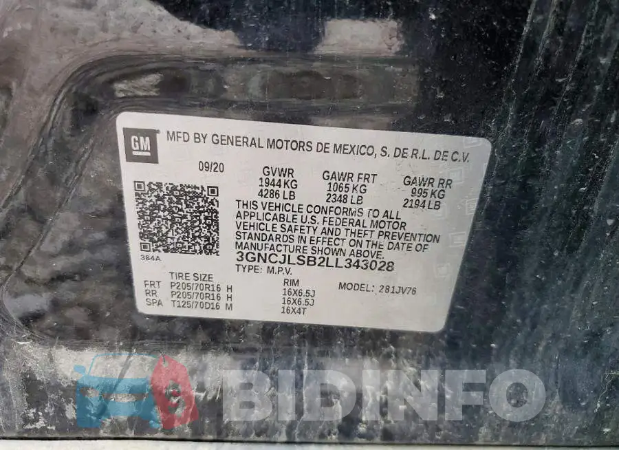 3GNCJLSB2LL343028 Photo# 13