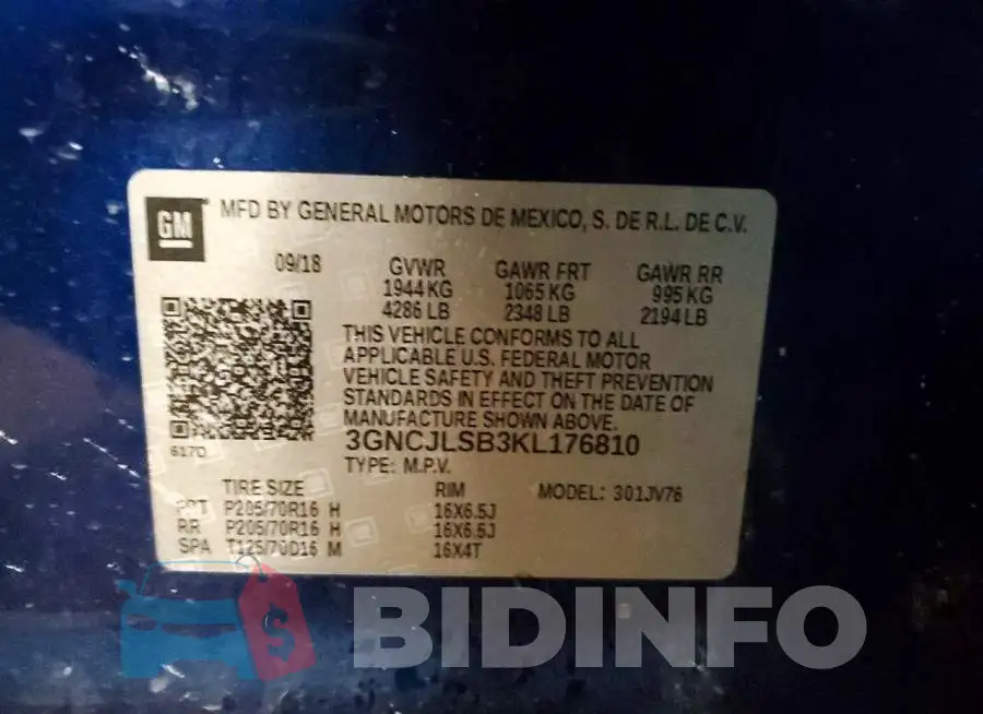 3GNCJLSB3KL176810 Photo# 14