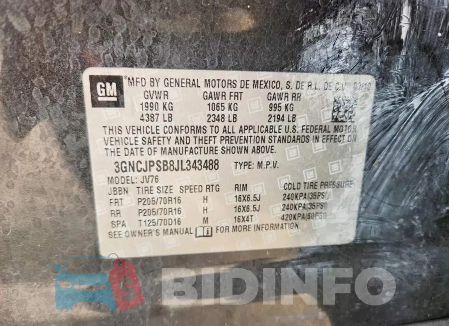 3GNCJPSB8JL343488 Photo# 13