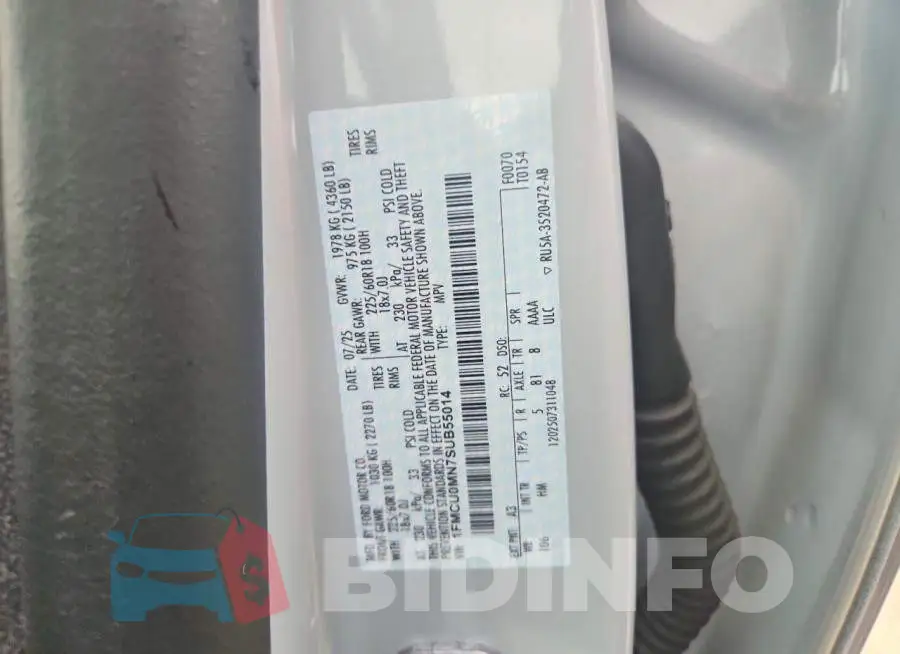 1FMCU0MN7SUB55014 Photo# 13