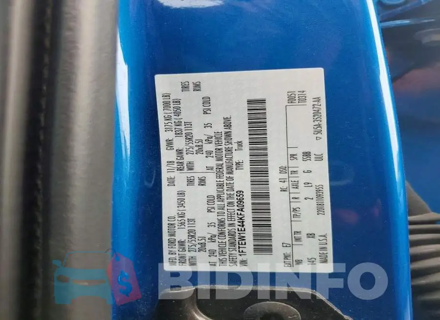 1FTEW1E44KFA09659 Photo# 12