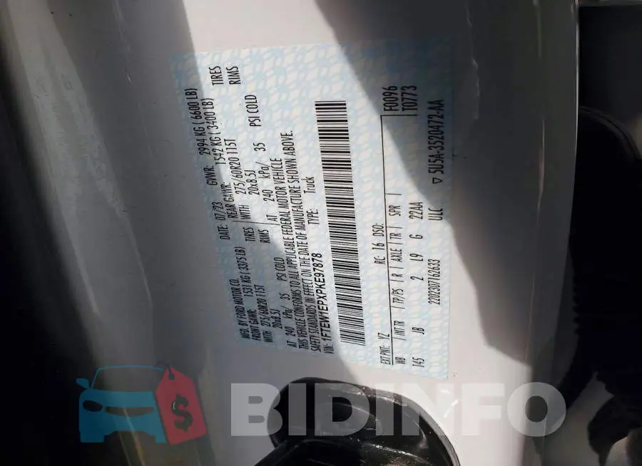 1FTEW1EPXPKE97878 Photo# 12