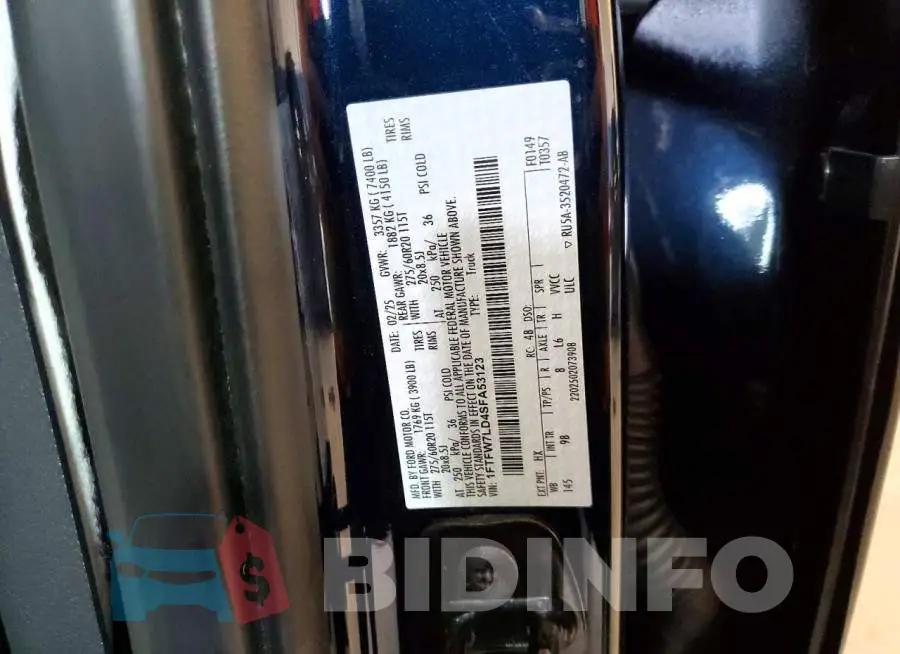 1FTFW7LD4SFA53123 Photo# 13